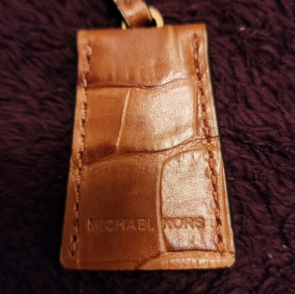 🌟LIMITED EDITION🌟 Michael Kors Hamilton Croc Crocodile Leather Brown Satchel - Picture 7 of 16